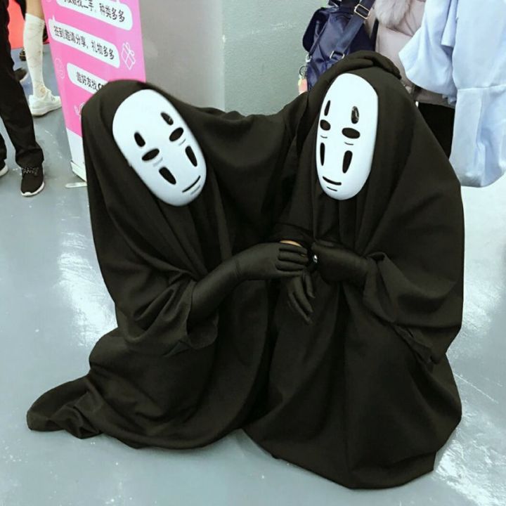 Spirited Away Faceless Male Costume Halloween Cosplay Adult Men and ...