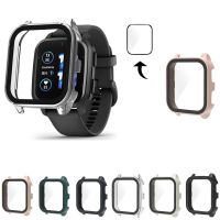 Hard Edge Shell Screen Glass Protector Film Frame Case For Garmin Venu SQ 2 Smart Watch Protective Cover SQ2 Music Accessories Cables