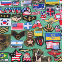 Ukraine Military Embroidery Patch Clothing Thermoadhesive Patches for Clothes Flag Sewing Tactical Badges for T-shirts Epaulet