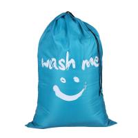 Multi-functional Large Foldable Nylon Laundry Bag Dirty Clothes Storage Bag with Drawstring Closure for Home Laundromat Travel--Blue Fannlady