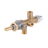 Safety Brass Patio Heater Room Space Heater Main Control Valve with Pilot Port Fit for Low Pressure Gas Patio Burner Connection Valves