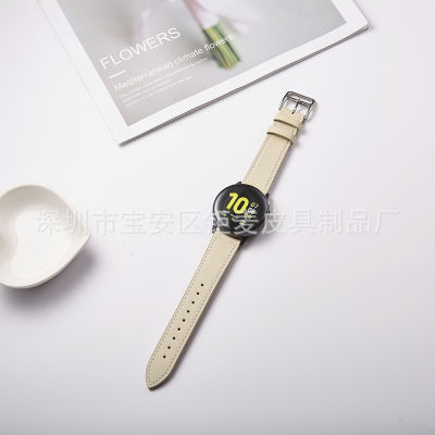 ใช้บังคับ GT12 ซัมซุง watch45 สายนาฬิกา galaxy watch45 สายนาฬิกาหนังแท้สองด้าน 20mm