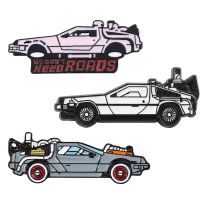 Back To The Hard Enamel Pins Delorean Sport Car Machine Brooch Metal Badges Movie Lapel Jewelry Accessories