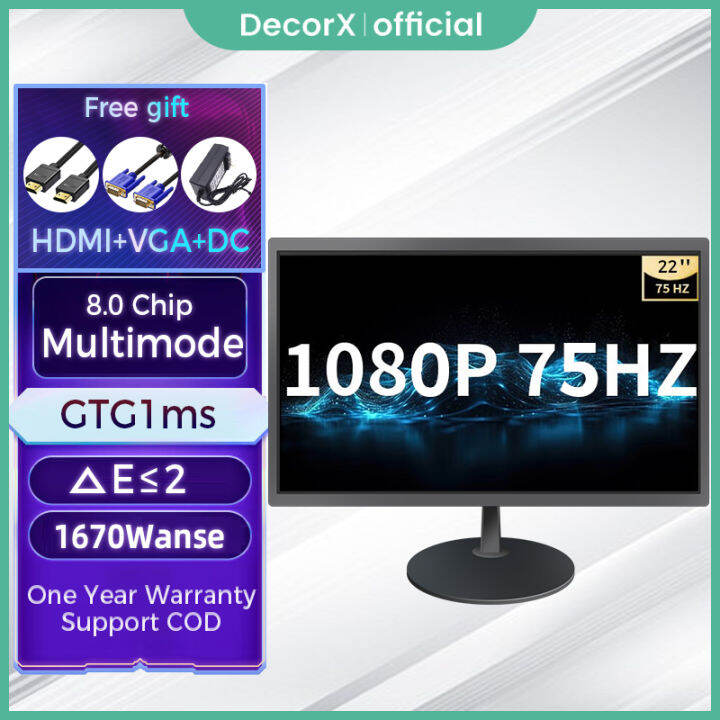 DecorX Monitor Computer 19" 22" Inch Monitor PC Monitor Computer LED