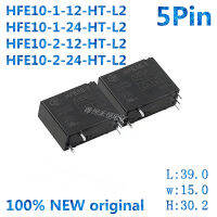 5ชิ้นรีเลย์ HFE10-2 12-HT-L2 HFE10-2-24-HT-L2กลุ่มปกติเปิดขดลวดคู่ที่มีสวิทช์คู่มือ HFE10-1-24-HT-L2