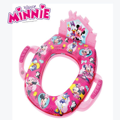 น้ำเข้าUs ฝารองชักโครกเด็ก Disney Minnie Mouse "Friendship" Deluxe Potty Seat with Sound ราคา 1,190 บาท