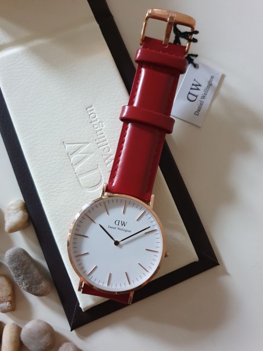 Authentic Classic Petite St Mawes Leather Watch Unisex 28MM White