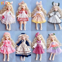 30เซนติเมตรตุ๊กตา Bjd กระโปรง Pakaian ตุ๊กตาน่ารัก Pakaian untuk Doll Berdandan Mainan untuk Kanak-Kanak Dolls Paksesori Pakaian Gadis Mainan