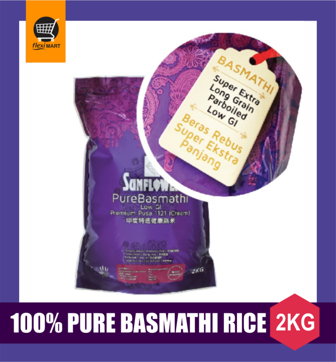 Sunflower Pure Basmathi Premium Pusa 1121 Cream (2kg) Lazada