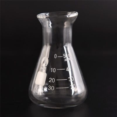 【☸2023 New☸】 bkd8umn ขวดแก้วกว้างกระจกใสขวดทดลองพลาสติกฟลาสค์รูปทรงกรวยอุปกรณ์แลบรารี