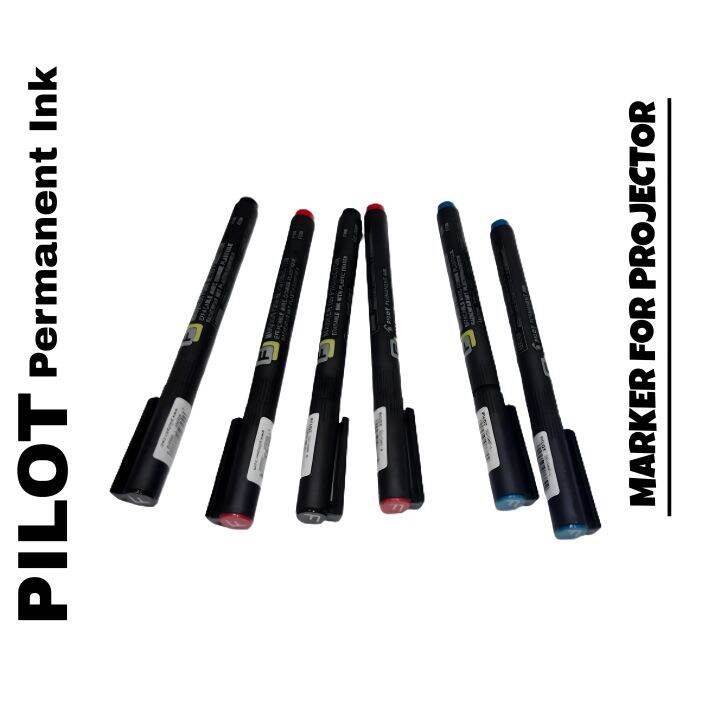 PILOT Permanent Ink Marker For Projector (Erasable Ink with Plastic