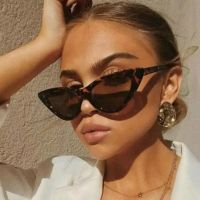 ❉☏☼ Vintage Cat eye Sunglasses Women 2023 Retro Trendy Fashion Samll Cat Eye glasses Women Designer Sun glasse Shades Eyewear lentes