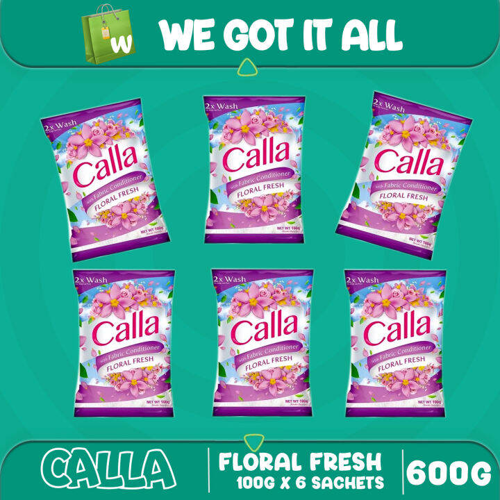 Calla Laundry Detergent Powder Floral Fresh 100g 6s Lazada PH