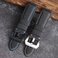 ▶★◀ Suitable for nylon carbon fiber plaid Suitable for Pei 441 Fat Sea PAM1661 leather strap 22 24 26MM