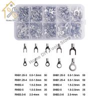 【YF】▼  320Pcs Terminals Non-Insulated Fork U-type Wire Assortment  Cable Crimp Spade