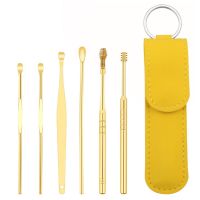 【cw】 6PCS Earwax Remover Ear Cleaner Wax Removal Earpick Sticks Curette Pick Cleaning Cleanser ！