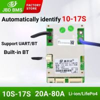 JBD 10S 12S 13S 14S 16S 17S Smart BMS 20A 40A 50A 60A 80A For LifePo4 36V 48V Liithium Battery Bms Protecttion Board Built-in BT