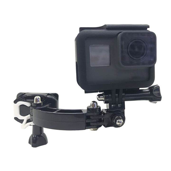 แป้นยึดหมวกกันน็อคฐานภูเขา-tuyu-สำหรับ-osmo-action-sjcam-sj4000-xiao-mi-gopro-hero-7-6-5-eken-h9หัวเข็มขัดหมุนได้4วิธี