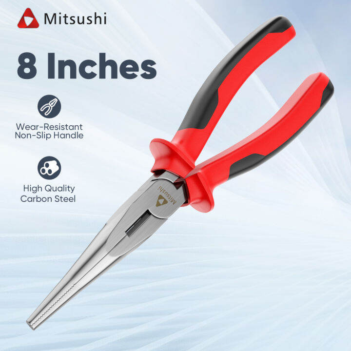 Mitsushi 8 Inches 8“ 200mm Long Nose Pliers/Cutter