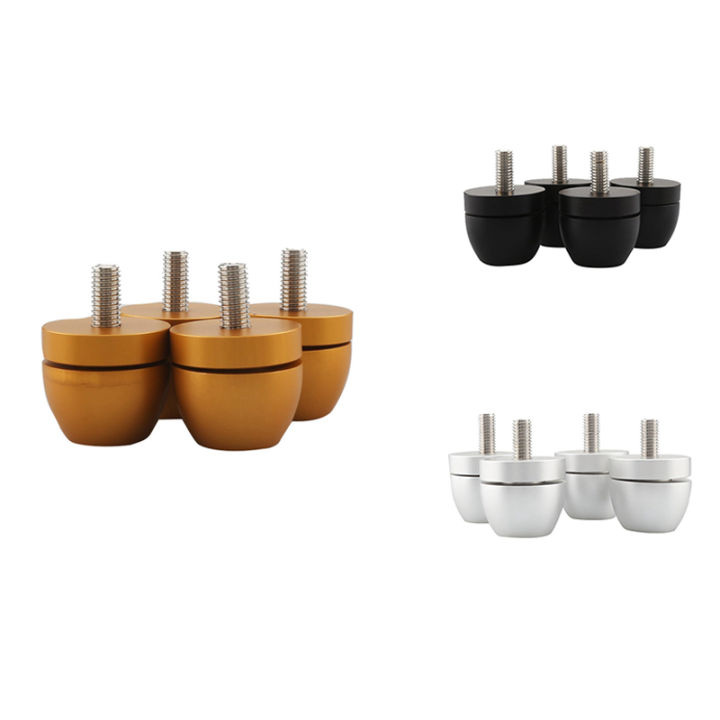 4pcs-aluminum-shockproof-spike-pads-isolation-stand-feet-amplifier-speaker-player-subwoofer-suspension-foot-pad