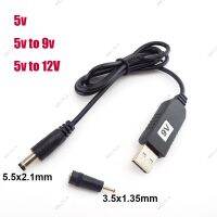 USB 5V to DC 5V 9V 12V 3.5mm Power Boost Line Step UP Module USB Connector Converter Power Adapter Cable 2.1x5.5mm WB15TH