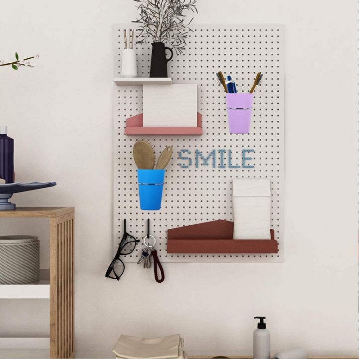 7-sets-pegboard-bins-with-rings-ring-style-pegboard-hooks-with-pegboard-cups-pegboard-cup-holder-accessories-7-colors