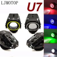 For Ducati 400 620 695 696 796 MONSTER 748 916 996 998 125W Motorcycle Headlight 3000LM Low Beam Flash U7 LED Spotlight