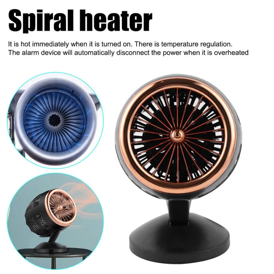 350W, USB powered fan fast heating thermostat home portable space heater fan  | Lazada