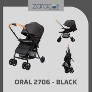 Xe đẩy cho bé Zaracos Oral 2706 Pattern Black Zaracos Việt Nam