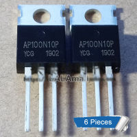 6ชิ้น AP100N10P TO-220 AP 100N10P TO220 N-Channel 100โวลต์/100A MOSFET ทรานซิสเตอร์ใหม่เดิม IC