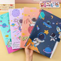 Kawaii Cartoon Astronaut 6 Pocket A4 File Folder Expanding Wallet Budget Planner Organizer Document Holder Stationery Gift