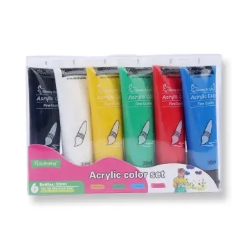 Mont Marte Signature Acrylic Paint Set of Primary Colors 6pc x 50ml