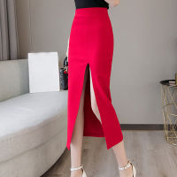 Faldas Mujer Moda 2021 Skirts Womens High Waist Office Skirt Women Red Black Pencil Skirt 3XL 4XL 5XL Skirt Women A572