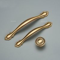 ❈⊙✗ Gold Kitchen Cabinet Pull Drawer Cupboard Handles Antique Brass Sliding Door Knobs Knurled Furniture Dresser Hardware