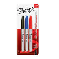 ปากกาเขียนซีดี ปากกามาร์คเกอร์ ปากกาเคมี SHARPIE Fine Point 1 หัว ชนิดลบไม่ได้ ดำ แดง น้ำเงิน (1 ด้าม)