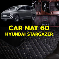 พรมปูพื้นรถยนต์ พรม6D ตรงรุ่น สำหรับ ฺHYUNDAI STARGAZER แถมฟรี ที่หุ้มเบล์ท 4 ชิ้นและหุ้มพวงมาลัย มูลค่า 1,000 บาท (มีสีให้เลือก10สี)