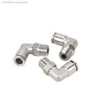 ❁﹉ 4 6 8 10 12 16mm OD Tube 1/8 1/4 3/8 1/2 NPT Male Elbow Pneumatic 304 Stainless Push In Quick Connector Release Air Fitting