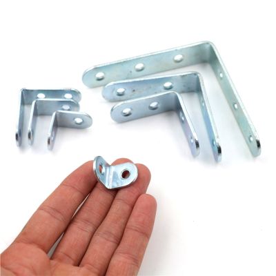 10pcs/Lot L Shape Metal Right Angle Bracket Corner Brace Joint Shelf Support 4 Size