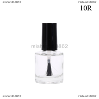 mishun318862 1PC 10/15ml ขวดเปล่าขวดยาทาเล็บพร้อมแปรงเล็บขวดแก้วน้ำมัน