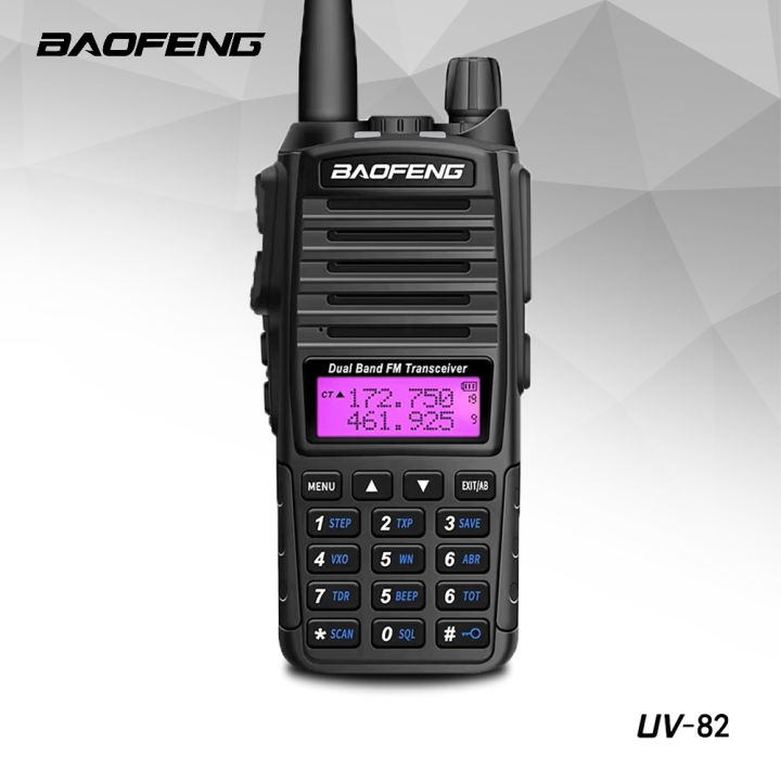 Baofeng UV-82 Walkie Talkie Portable Two Way Radio UHF Transceiver Lazada  PH