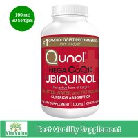 Qunol Mega Ubiquinol Co Q10 100 mg 60 Softgels