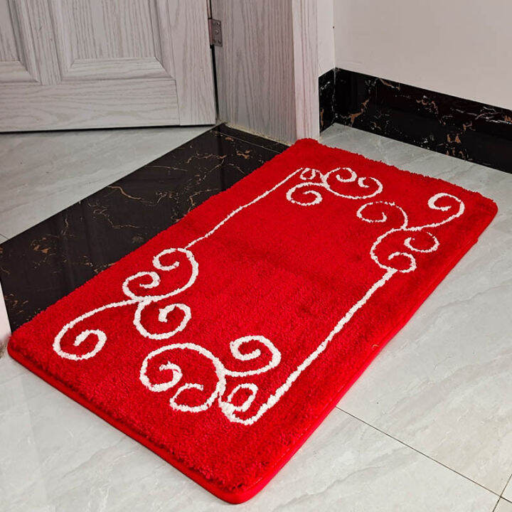 household-golden-yellow-padded-bedroom-door-mats-bathroom-absorbent-car-red-door-entrance-mats-bathroom-rug-set