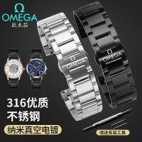 สายนาฬิกา Omega ของผู้ชาย สายนาฬิกาผีเสื้อบิน สายสแตนเลส ฮิปโปแคมปัส เพศหญิง รุ่น Omega Speedmaster ใช้แทนสายได้