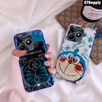 เคสซิลิโคนนิ่มรูปแมวโดราเอมอนฝาหลัง C51 Realme เคสโทรศัพท์รูปการ์ตูนคู่น่ารักเคสใส่โทรศัพท์ C53สำหรับ C51 Realme C53