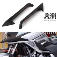 ชุดตัวเบี่ยงเบนอากาศของประดับจักรยานยนต์ด้านหน้าสีดำสำหรับ Honda NC700X NC750X NC 700X NC 750X2012 2013 2014 2015