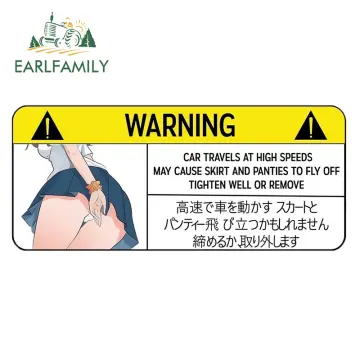EARLFAMILY 51 for Driving Safety Warning Attack on Titan Anime Car  Stickers Cartoon Decal Car Accessories Sun Visor Window Decor Style H   Amazonin Car  Motorbike