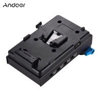 Andoer V Mount V-Lock แบตเตอรี่แผ่นอะแดปเตอร์ EN-EL15 แบตเตอรี่อะแดปเตอร์สำหรับ BMCC BMPCC Nikon สำหรับ Monitor