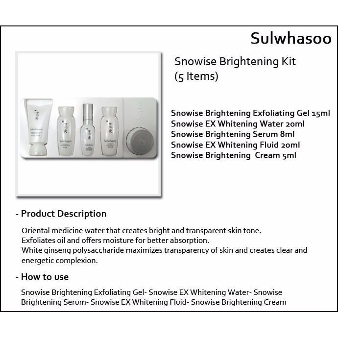 sulwhasoo-snowise-brightening-kit-5-items