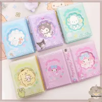 KATHRYNSON ภาพ3นิ้ว อัลบั้มรูป ดอกไม้กลวงออก Kuromi/pochacco/Cinnamoroll ที่ใส่บัตรรูปภาพ แฟชั่นสำหรับผู้หญิง สมุดสะสมการ์ดไอดอลเคป็อป