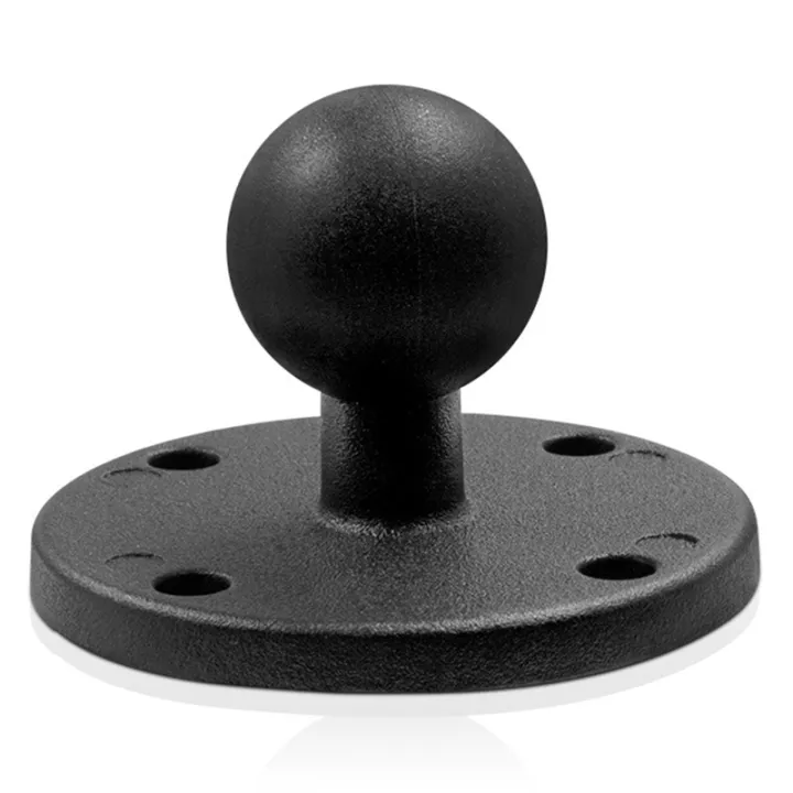 Aluminum Round Mounting Base with Rubber Ball Head Motorcycle Mounting